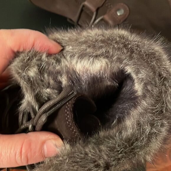 Sorel joan leather waterproof boot with faux fur collar EVA footbed size 6,5 new - Picture 14 of 14